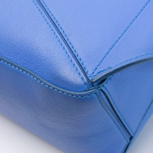 LOEWE MINI PUZZLE BUM BAG BLUE CALFSKIN SHW