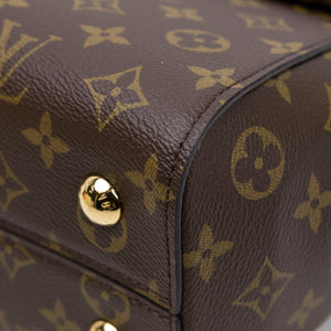 LOUIS VUITTON CLUNY MM BROWN MONOGRAM CANVAS GHW