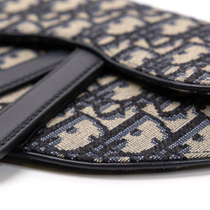 CHRISTIAN DIOR OBLIQUE SADDLE BELT POUCH GHW