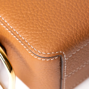 DELVAUX COOL BOX NANO GOLD CALF SKIN GHW