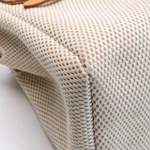 HERMES HERBAG CABAS TOILE CANVAS / VACHE LEATHER SHW