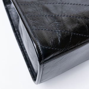 SAINT LAURENT MEDIUM SHOPPING TOTE BLACK SHW