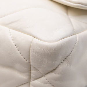 CHANEL SMALL 19 BAG WHITE LAMBSKIN MULTICOLOUR HARDWARE