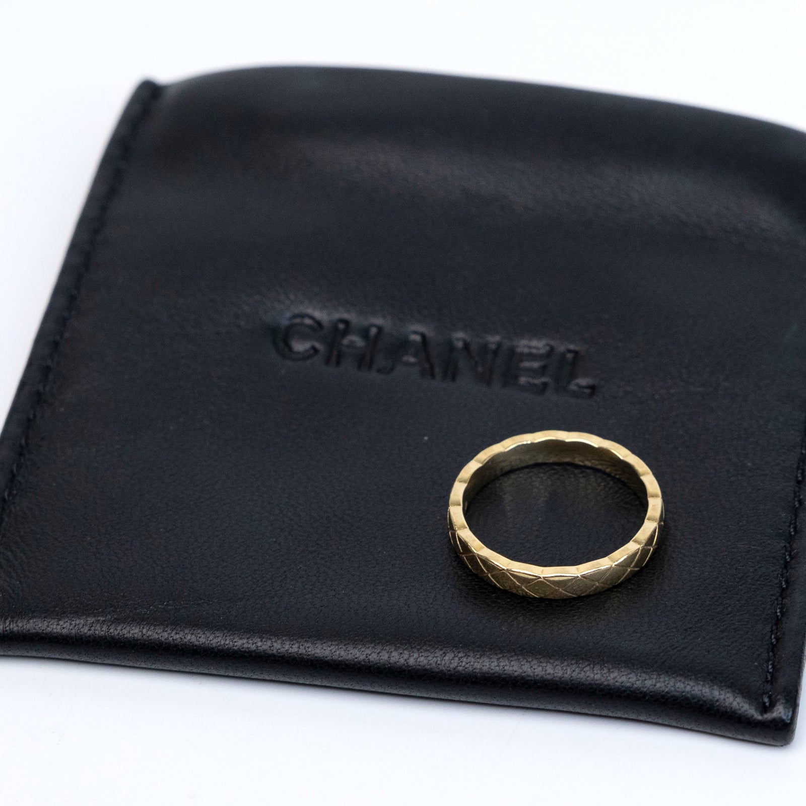 CHANEL CRUSH RING 18K YELLOW GOLD SIZE 53