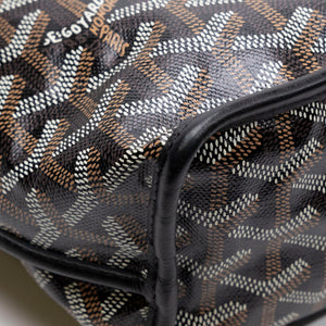 GOYARD MINI ANJOU TOTE BLACK GOYARDINE CANVAS / LEATHER SHW