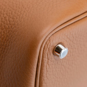 HERMES PICOTIN 18 CLEMENCE GOLD SHW STAMP K