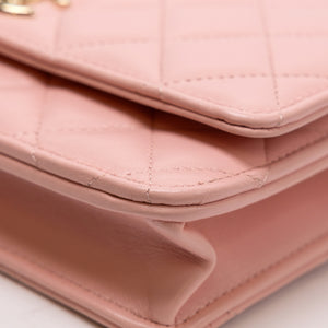 CHANEL TOP HANDLE TRENDY CC WALLET ON CHAIN (MICROCHIP)