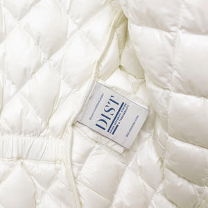 MONCLER WOMEN'S CREAM QUILTED JACKET WHITE SIZE 1