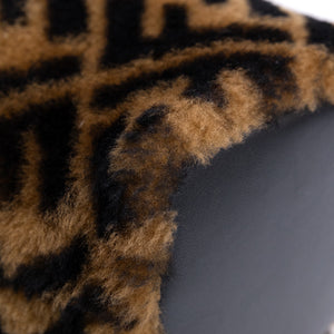 FENDI MINI MON TRESOR BUCKET BAG MULTICOLOUR SHEARLING / LEATHER GHW