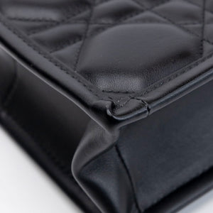 CHRISTIAN DIOR MINI DIOR BOOK TOTE BLACK MACROCANNAGE CALFSKIN GHW