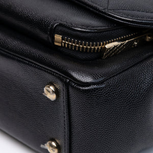 CHANEL BUSINESS AFFINITY SMALL FLAP BAG BLACK CAVIAR GHW