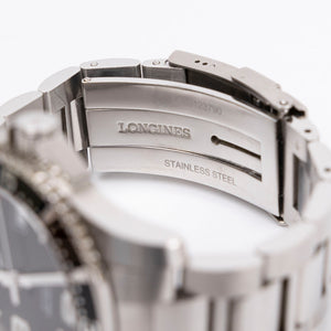 LONGINES HYDROCONQUEST AUTOMATIC WATCH , 41MM , STAINLESS STEEL AND CERAMIC BEZEL, L3.742.4