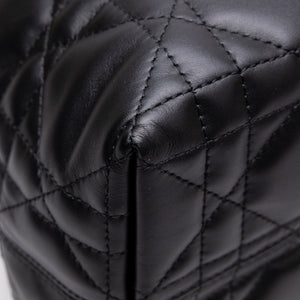 CHRISTIAN DIOR SMALL TOUJOURS TOTE BAG BLACK CALFSKIN LEATHER GHW