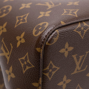 LOUIS VUITTON NEO NOE BROWN/ ROSE POUDRE MONOGRAM CANVAS GHW