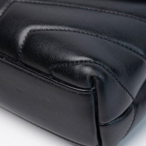 SAINT LAURENT TOY LOULOU BAG QUILTED BLACK GHW