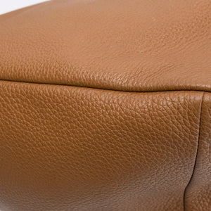 PRADA LARGE TRIANGLE LEATHER BAG CARAMEL SHW