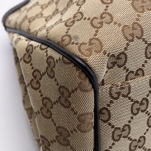 GUCCI GG CANVAS SUKEY TOTE BEIGE GHW