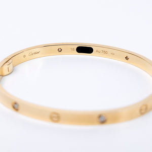 CARTIER LOVE 18K YELLOW GOLD BRACELET WITH DIAMOND
