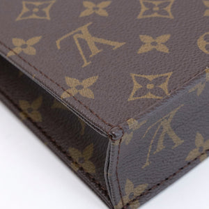 LOUIS VUITTON PETIT SAC PLAT MINI BAG MONOGRAM CANVAS GHW (MICROCHIP)