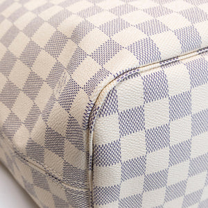LOUIS VUITTON NEVERFULL MM DAMIER AZUR CANVAS ROSE BALLERINE GHW