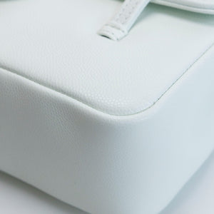CHANEL PREPPY COCO SMALL FLAP BAG SHINY CAVIAR LIGHT BLUE GHW