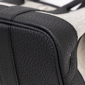 HERMES NEO GARDEN PARTY 23 CANVAS / NEGONDA ECRU-NOIR / NOIR SHW STAMP K