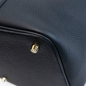 HERMES PICOTIN 22 CLEMENCE BLACK GHW STAMP K