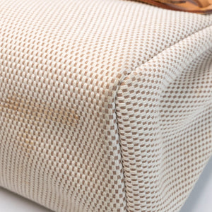 HERMES HERBAG CABAS TOILE CANVAS / VACHE LEATHER SHW