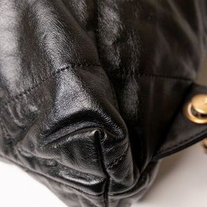 CHANEL 22 BACKPACK CALFSKIN BLACK GHW (MICROCHIP)