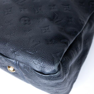 LOUIS VUITTON ARTSY MM BLACK MONOGRAM EMPREINTE LEATHER GHW