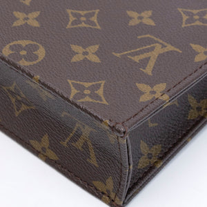LOUIS VUITTON PETIT SAC PLAT MINI BAG MONOGRAM CANVAS GHW (MICROCHIP)
