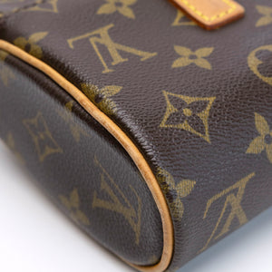 LOUIS VUITTON VINTAGE SONATIN BAG MONOGRAM CANVAS GHW