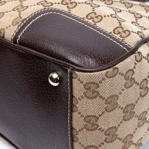 GUCCI GG CANVAS PRINCY TOTE BAG BEIGE GHW