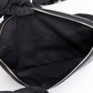 LOUIS VUITTON BUM BAG BLACK EPI LEATHER SHW