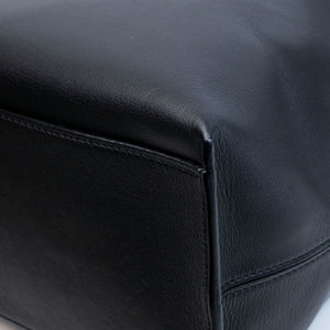 LOEWE CUBI MESSENGER LARGE BAG BLACK CALFSKIN LEATHER SHW