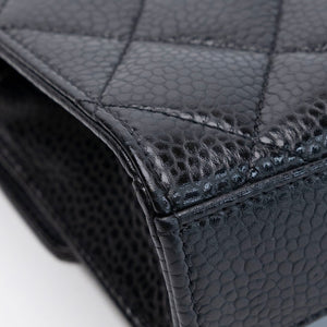 CHANEL 26C MINI FLAP BAG BLACK CAVIAR GHW (MICROCHIP)