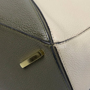 LOEWE MEDIUM PUZZLE BAG CALFSKIN OAT KHAKI GREEN GHW