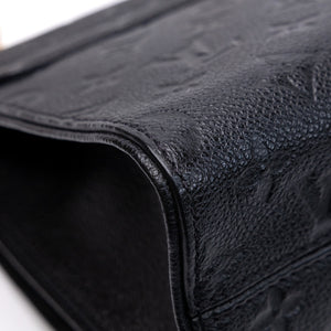 LOUIS VUITTON SAINT SULPICE PM SHOULDER BAG BLACK MONOGRAM EMPREINTE LEATHER GHW