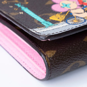 LOUIS VUITTON 2022 CHRISTMAS ANIMATION PARIS VICTORINE WALLET MONOGRAM GHW