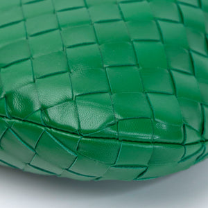 BOTTEGA VENETA MINI JODIE GREEN LAMBSKIN GHW