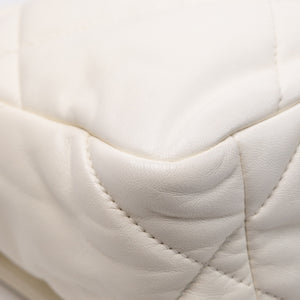 CHANEL SMALL 19 BAG WHITE LAMBSKIN MULTICOLOUR HARDWARE