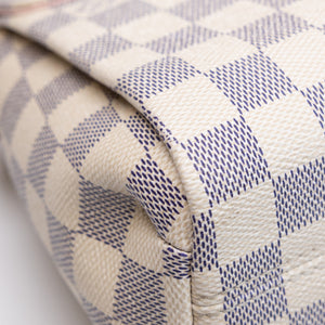 LOUIS VUITTON CROISETTE BAG DAMIER AZUR CANVAS GHW