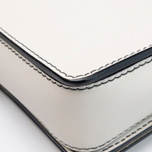 CHRISTIAN DIOR DIOR REVOLUTION FLAP BAG WHITE CALFSKIN SHW