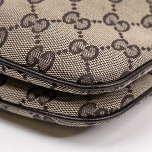 GUCCI GG SHERRY LINE HOBO BAG BEIGE GG SUPREME CANVAS SHW