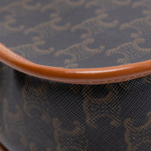CELINE FLOCO BAG IN TRIOMPHE CANVAS GHW
