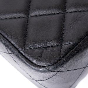 CHANEL MINI CLASSIC FLAP LAMSKIN BLACK