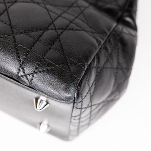CHRISTIAN DIOR VINTAGE LADY DIOR TOTE BAG BLACK SHW