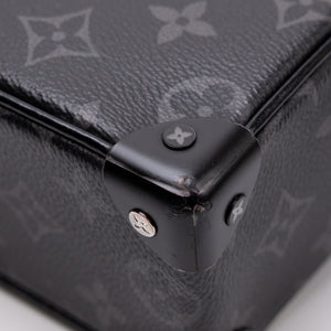 LOUIS VUITTON MINI SOFT TRUNK BLACK MONOGRAM ECLIPSE CANVAS BLACK HARDWARE