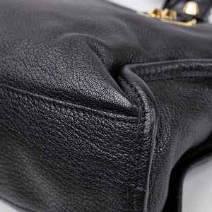 BALENCIAGA METALLIC EDG CITY S BAG BLACK GHW