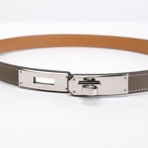 HERMES KELLY 18 BELT ETOUPE GHW STAMP B